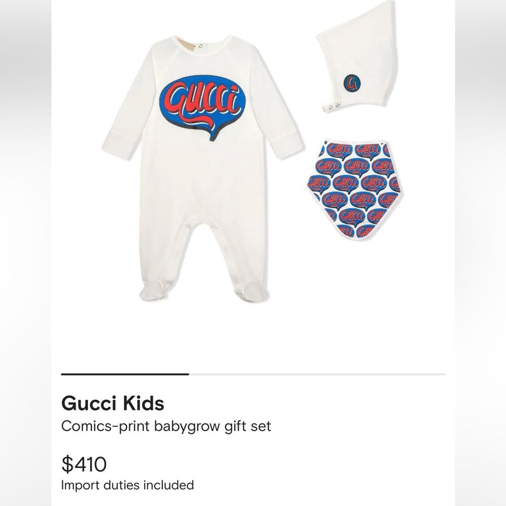 Gucci Kids 3-6 Months Gift Box